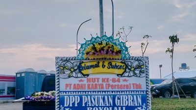 DPP Pasukan Gibran Mengucapkan Selamat Ulang Tahun PT. Adhi Karya Tbk yang ke-62 Tahun