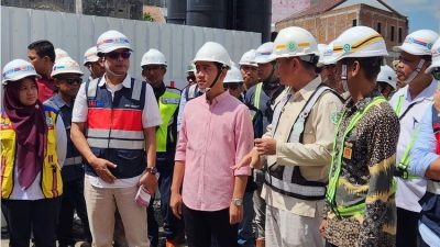 Gibran Meninjau Pembangunan Simpang Joglo yang Sudah On the Track