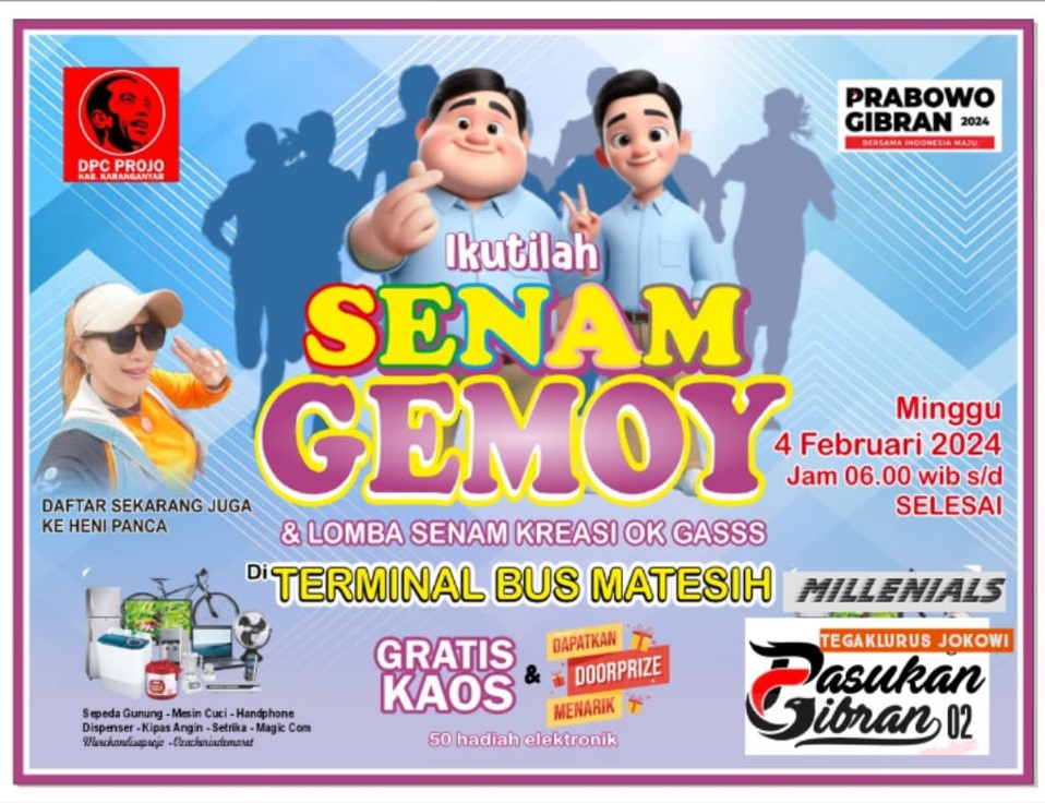 Acara Senam Gemoy dan Lomba Senam Kreasi Oke Gass