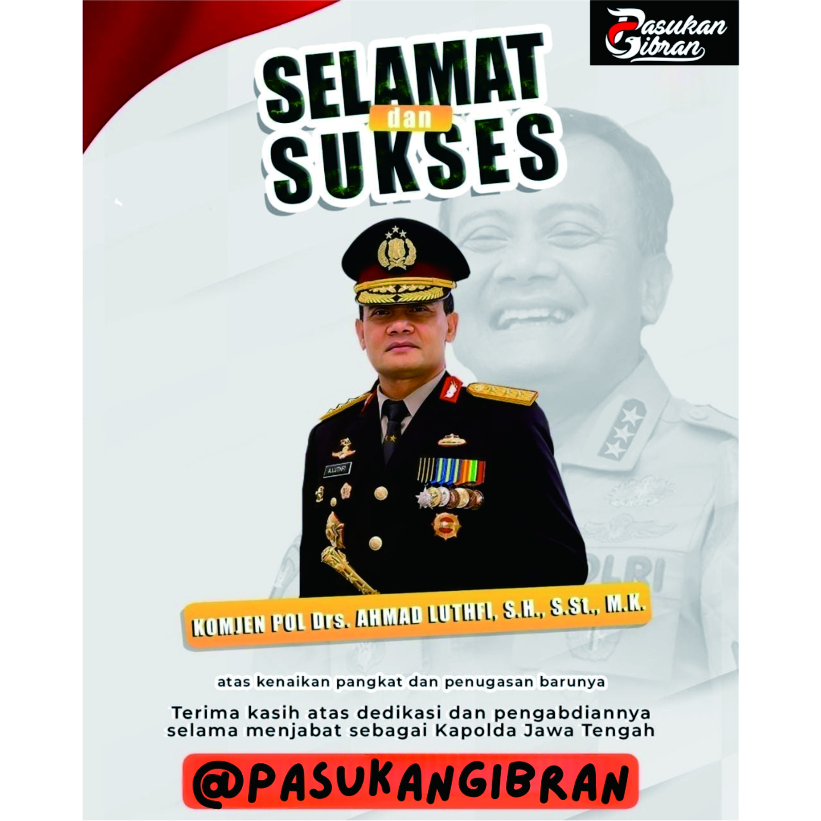 Komjen Pol Drs. Ahmad Luthfi, S.H., S.St., M.K